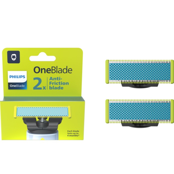 Philips OneBlade Anti-Friction rakblad 2-pack - Rakblad - Apotea