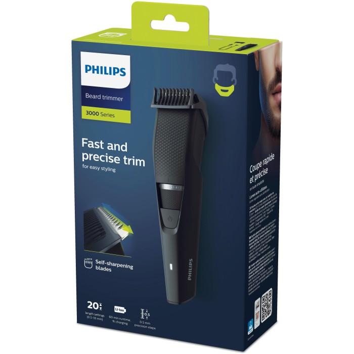 skäggtrimmer Series 3000, med lyft- och trimningssystem