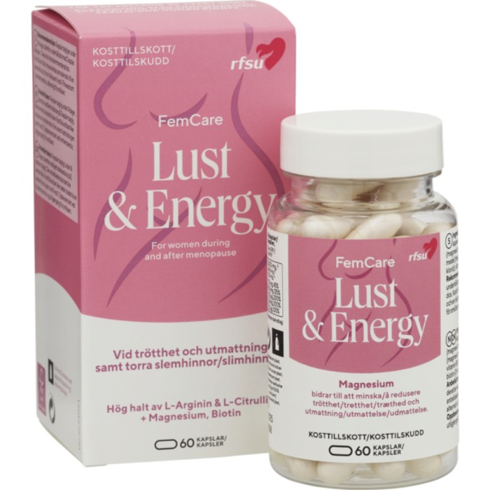 RFSU FemCare Lust & Energy 60 kapslar - Kosttillskott - Lusthöjande Kosttillskott - Apotea