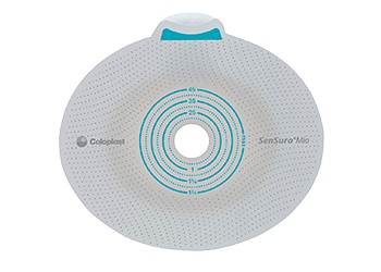Coloplast SenSura Mio Flex 2-dels basplatta, med häftkoppling, krage 50 mm, hål 10-48 mm 10 st - Stomiprodukter - Apotea