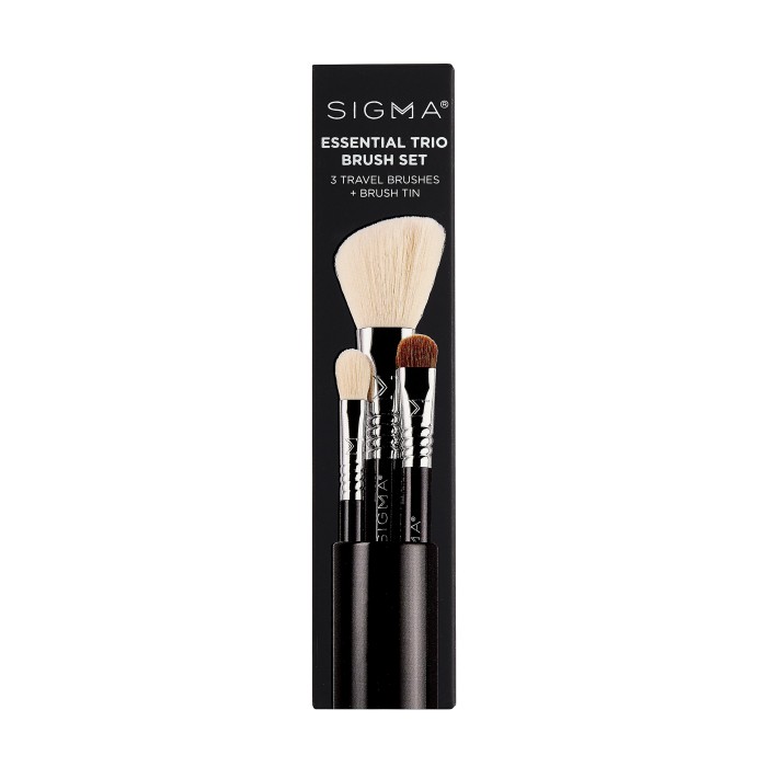 Sigma Beauty Essential Trio Brush Set Black