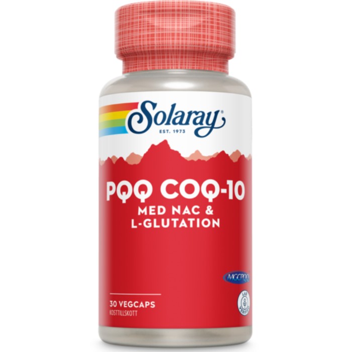 Solaray PQQ CoQ-10, 30 kapslar - Kosttillskott - Q10 - Apotea