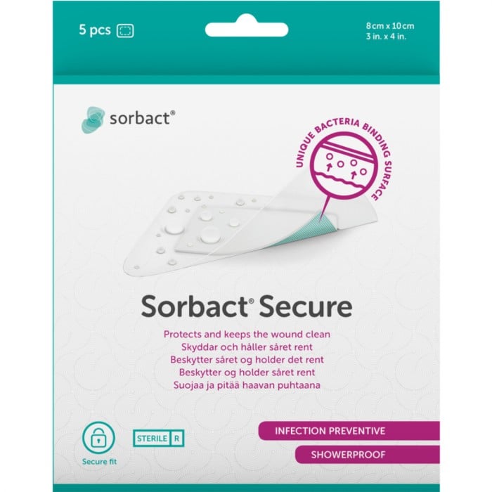 Sorbact Secure 8x10 cm, 5 st