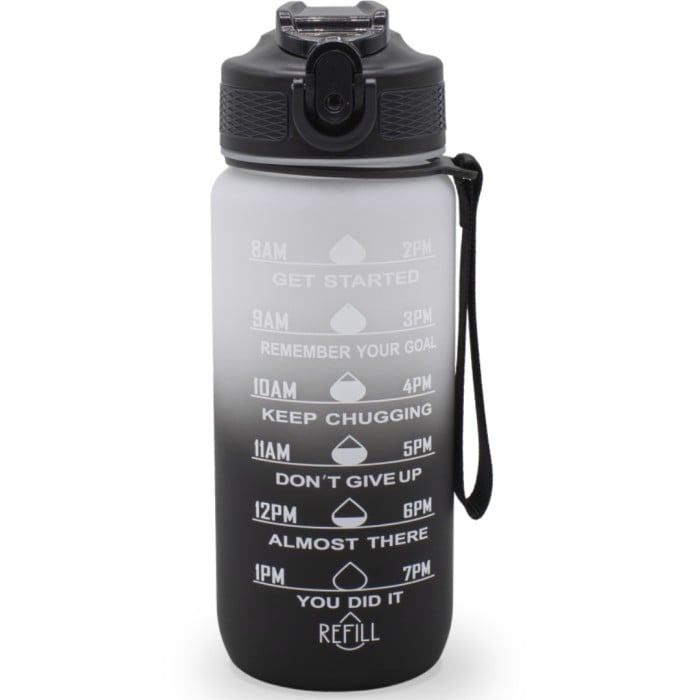 Sthlm Hydra Bottle Black/White 700 ml - Vattenflaskor - Apotea