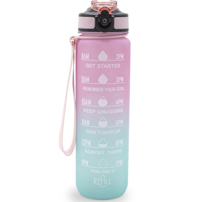 Sthlm Hydra Bottle Light Pink/Light Blue 1 liter - Vattenflaskor - Apotea