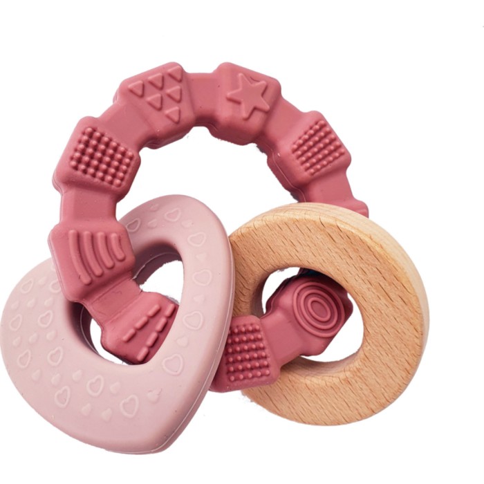 Summerville Bitleksak Hjärta rosa - Nappar & Bitringar - Apotea
