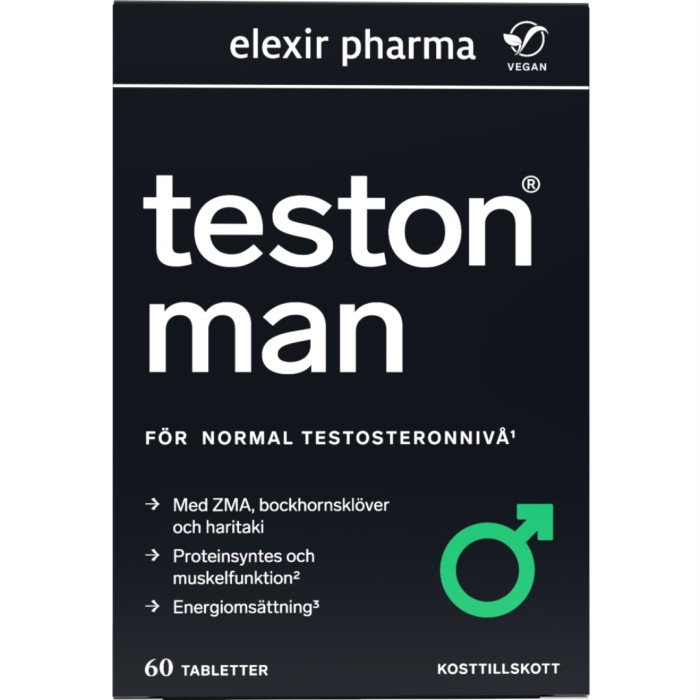 Elexir Pharma Elexir Teston Man Balans 60 tabletter - Kosttillskott - Lusthöjande Kosttillskott - Apotea