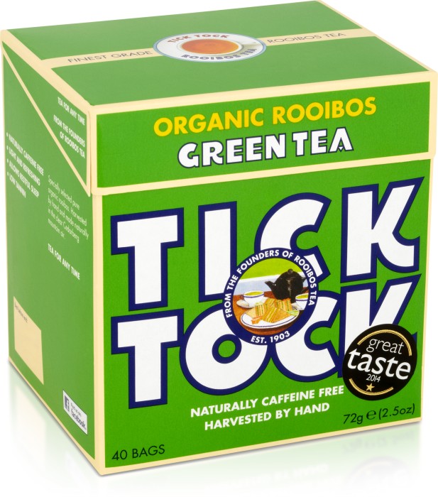 Köp Tick Tock Organic Rooibos Green Tea 40 tepåsar på apotea.se