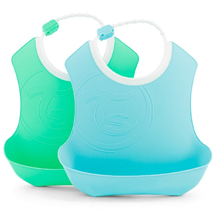 Twistshake Bib 4+m Pastel Blue Green - Haklappar - Apotea