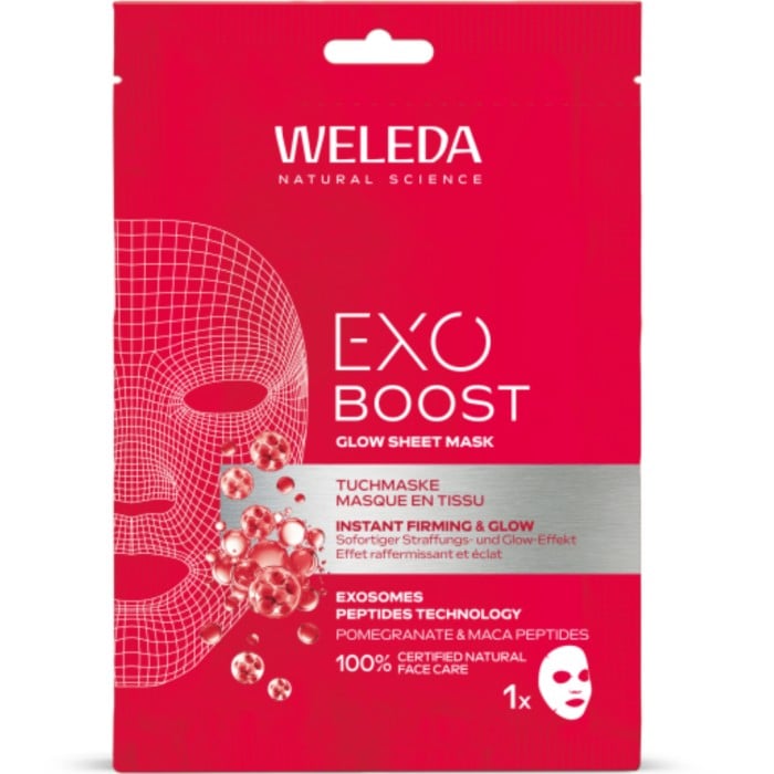 Weleda Exo Boost Glow Sheet Mask Pomegranate